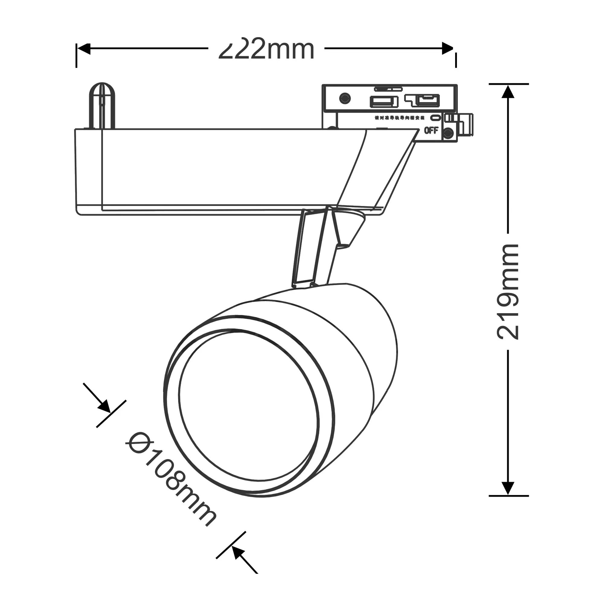 Ami 30 Tracks Luminaires Dlux Track Fitting 30-60W